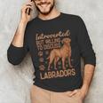 Fox Red Labrador Retriever Introvert Foxred Lab Unisex Long Sleeve T-Shirt Fox Red Labrador Retriever Introvert Foxred Lab Unisex Long Sleeve T-Shirt