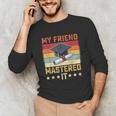 My Friend Mastered It Master's Degree Graduation Vintage Unisex Long Sleeve T-Shirt