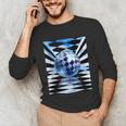 Frutiger Aero Aesthetic Tech Checkered Room Orb Sky Unisex Long Sleeve T-Shirt Frutiger Aero Aesthetic Tech Checkered Room Orb Sky Unisex Long Sleeve T-Shirt
