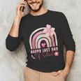 Fun Happy Last Day Of School Girl Student Graduation Rainbow Unisex Long Sleeve T-Shirt