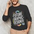 Future Graphic Er Graduation School Toddler Women Men Unisex Long Sleeve T-Shirt
