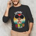 Future HBCU Grad Graduate Afro Girl College Graduation Unisex Long Sleeve T-Shirt
