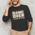 Game Over Class Of 2018 Graduation Shirt Unisex Long Sleeve T-Shirt