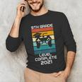 Gamer Graduation 2021 Retro 9th Grade Level Complete Unisex Long Sleeve T-Shirt