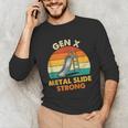 Gen X Slide Strong Generation X Gen Xer Nostalgia Unisex Long Sleeve T-Shirt