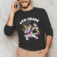 Girls Dabbing Unicorn 6th Sixth Grade Nailed It Graduation Unisex Long Sleeve T-Shirt