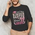 Girls Little Miss Kindergarten Grad 2025 Coquette Graduation Unisex Long Sleeve T-Shirt