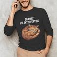 Go Away I'm Introverting Cat Introvert Men Women Girls Kids Unisex Long Sleeve T-Shirt Go Away I'm Introverting Cat Introvert Men Women Girls Kids Unisex Long Sleeve T-Shirt