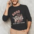 Good Girls Read Dirty Books Smutty Book Merch I Dont Watch Unisex Long Sleeve T-Shirt