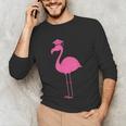 Graduate Cute Pink Flamingo Graduation Unisex Long Sleeve T-Shirt