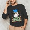 Graduate Penguin Class Of 2025 Kids Graduation Unisex Long Sleeve T-Shirt