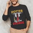 Graduation 2024 Hotter By One Degree Shirt Class Of 24 Unisex Long Sleeve T-Shirt