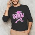 Graduation 2026 Senior 2026 Class Of 2026 Coquette Pink Girl Unisex Long Sleeve T-Shirt