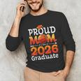 Graduation Basketball Retro Proud Mom Of A 2026 Graduate Unisex Long Sleeve T-Shirt