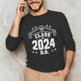 Graduation BS Class Of 2024 Grad Congratulations Graduate Unisex Long Sleeve T-Shirt
