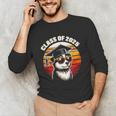 Graduation Day 2025 Graduate Class School Degree College Dog Unisex Long Sleeve T-Shirt