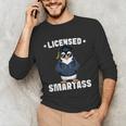 Graduation Penguin Licensed Smartass Graduate Unisex Long Sleeve T-Shirt