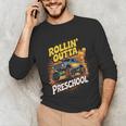 Graduation Rollin' Outta Preschool Monster Truck Boys Pre-K Unisex Long Sleeve T-Shirt