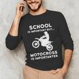 Graduation Shirt For Dirtbike Motocross Riders Unisex Long Sleeve T-Shirt