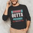 Graduation Shirt Straight Outta Preschool Class Of 2018 Tee Unisex Long Sleeve T-Shirt