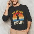 Graduation Six Seven Bruh Dabbing 67 Meme 6 7 Boys Kids Unisex Long Sleeve T-Shirt