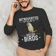 Green Cheek Conure Introvert Parrot Bird Conure Unisex Long Sleeve T-Shirt Green Cheek Conure Introvert Parrot Bird Conure Unisex Long Sleeve T-Shirt