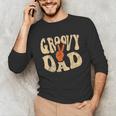 Groovy Dad 70s Aesthetic Nostalgia 1970's Retro Dad Unisex Long Sleeve T-Shirt