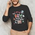 Groovy DSW Doctor Of Social Work Graduation DSW Graduate Unisex Long Sleeve T-Shirt