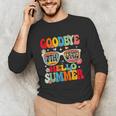 Groovy Goodbye 7th Grade Graduation Hello Summer Kids Unisex Long Sleeve T-Shirt