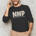 Groovy NNP Neonatal Nurse Practitioner Floral Graduation Unisex Long Sleeve T-Shirt