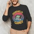 Handheld Gamer Retro Portable Console Nostalgia Unisex Long Sleeve T-Shirt
