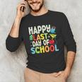 Happy Last Day Of School Teacher Kids Boys Girls Graduation Unisex Long Sleeve T-Shirt
