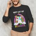 Happy Last Days Of School Graduation Class 2022 Unicorn Girl Unisex Long Sleeve T-Shirt