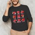 Heart Reading Books Valentine’s Day Girl And Boy Book Lovers Unisex Long Sleeve T-Shirt