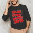 High School Graduation Tshirt Game Over Senior Class Of 2018 Unisex Long Sleeve T-Shirt