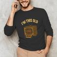 I'm This Old Please Rewind 80s 90s Nostalgia VHS VCR Unisex Long Sleeve T-Shirt I'm This Old Please Rewind 80s 90s Nostalgia VHS VCR Unisex Long Sleeve T-Shirt