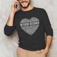 Interior Er Heart Graduation Unisex Long Sleeve T-Shirt