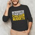 Introvert Antisocial Chicken Nugget Lover Foodie Unisex Long Sleeve T-Shirt