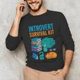 Introvert Book Lover Introvert Survival Kit Unisex Long Sleeve T-Shirt Introvert Book Lover Introvert Survival Kit Unisex Long Sleeve T-Shirt