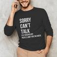 Introvert Can't Talk Reached People Limit For The Week Unisex Long Sleeve T-Shirt