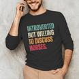 Introvert Cute Horse Lover Horse Riding Equestrian Unisex Long Sleeve T-Shirt Introvert Cute Horse Lover Horse Riding Equestrian Unisex Long Sleeve T-Shirt