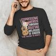 Introvert Guitarist Expressing Words Through Guitar Melody Unisex Long Sleeve T-Shirt Introvert Guitarist Expressing Words Through Guitar Melody Unisex Long Sleeve T-Shirt