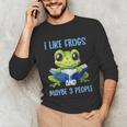 Introvert Herpetologists Amphibian Frog Lover Unisex Long Sleeve T-Shirt