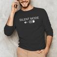 Introvert Introverts Silent Mode Minimalist Men Unisex Long Sleeve T-Shirt