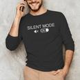 Introvert Introverts Silent Mode Minimalist Men Unisex Long Sleeve T-Shirt Introvert Introverts Silent Mode Minimalist Men Unisex Long Sleeve T-Shirt