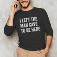 Introvert Man Cave For Shy People Unisex Long Sleeve T-Shirt Introvert Man Cave For Shy People Unisex Long Sleeve T-Shirt