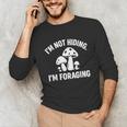 Introvert Mushroom Forager Humor Unisex Long Sleeve T-Shirt Introvert Mushroom Forager Humor Unisex Long Sleeve T-Shirt