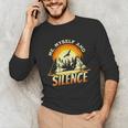 Introvert Relaxation Me Myself And Silence Mountain Vacation Unisex Long Sleeve T-Shirt