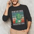 Introvert Selectively Social Anti-Social Shy Unisex Long Sleeve T-Shirt Introvert Selectively Social Anti-Social Shy Unisex Long Sleeve T-Shirt