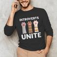 Introvert Unite Kitty Paws Raise Introverted Gathering Unisex Long Sleeve T-Shirt Introvert Unite Kitty Paws Raise Introverted Gathering Unisex Long Sleeve T-Shirt